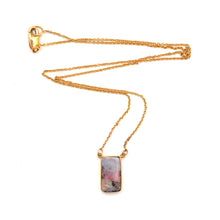 画像をギャラリービューアに読み込む, 14k Australian Boulder Opal Necklace
