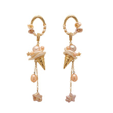 將圖片載入圖庫檢視器 Pearl Ice Cream Cone Earrings
