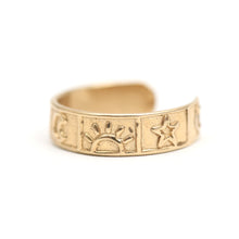 將圖片載入圖庫檢視器 14k Celestial Toe Ring
