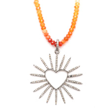 將圖片載入圖庫檢視器 Diamond Sunshine of Your Love Fire Opal Necklace
