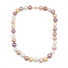 Load image into Gallery viewer, 14k Large Pastel Pearl Necklace
