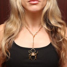 Carica l'immagine nel visualizzatore di Gallery, Giant 14k Diamond Spider Pendant
