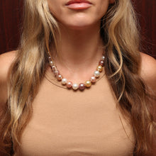 Load image into Gallery viewer, 14k Large Pastel Pearl Necklace
