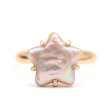 画像をギャラリービューアに読み込む, 14k Pink Pearl Star Ring
