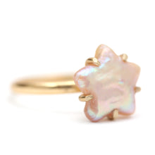 画像をギャラリービューアに読み込む, 14k Pink Pearl Star Ring
