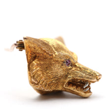 Charger l'image dans la galerie, 9k Victorian Fox Face Brooch
