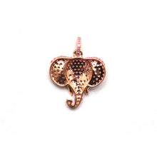 Laden Sie das Bild in den Galerie-Viewer, 14k Pink Sapphire Elephant Charm
