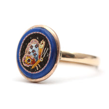 Load image into Gallery viewer, 14k Micromosaic Butterfly Ring
