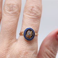 Load image into Gallery viewer, 14k Micromosaic Butterfly Ring
