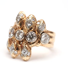 將圖片載入圖庫檢視器 14k Medusa Diamond Snake Ring
