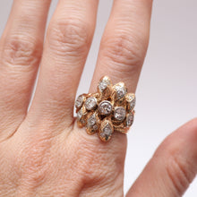 將圖片載入圖庫檢視器 14k Medusa Diamond Snake Ring
