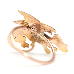 10k Dragon Stick Pin Ring