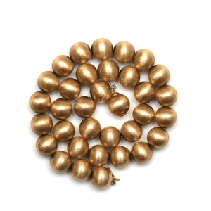 14k Gold Bead Necklace