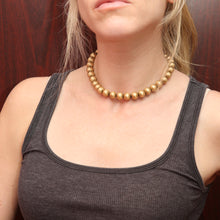 將圖片載入圖庫檢視器 14k Gold Bead Necklace
