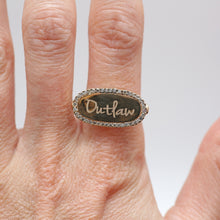 Load image into Gallery viewer, 14k Diamond &quot;Outlaw&quot; Signet Ring

