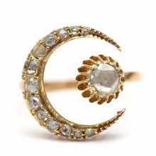 Laden Sie das Bild in den Galerie-Viewer, 14k Rose Cut Diamond Celestial Wrap Ring
