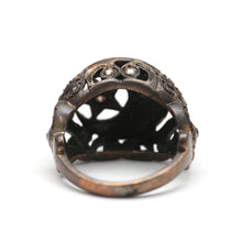 Load image into Gallery viewer, Silver Rose Cut Diamond Unisex Celestial Ring
