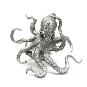Giant Sterling Silver Octopus Ring