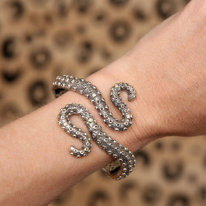 Sterling Diamond Tentacle Bracelet