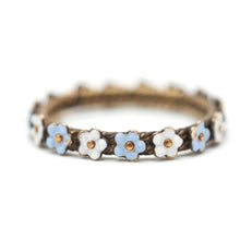 Load image into Gallery viewer, 14k Enamel Flower Infinity Band
