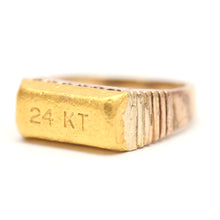 Charger l&#39;image dans la galerie, 14K Ring w/ Top 24K Bar
