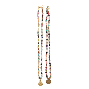 Multigem Diamond Beaded Necklaces