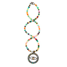 Laden Sie das Bild in den Galerie-Viewer, Opal Diamond Evil Eye Necklace
