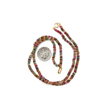 Charger l&#39;image dans la galerie, 14k Tourmaline Heishi Necklace
