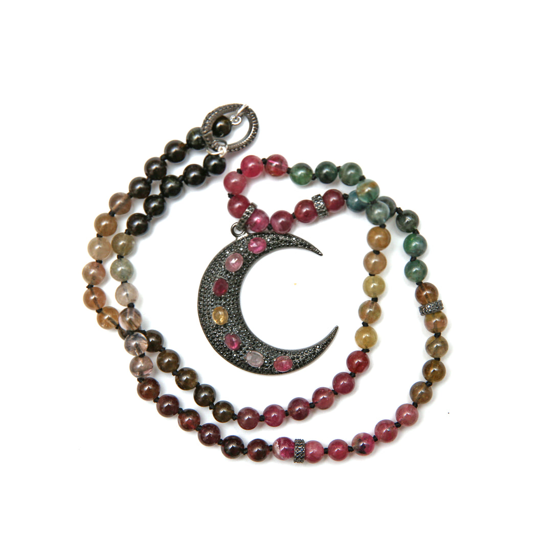 Spinel Tourmaline Witchy Necklace