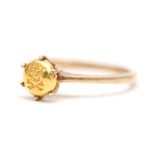 24k Pirate Booty Solitaire Ring