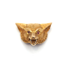 Load image into Gallery viewer, 9k Victorian Fox Face Brooch
