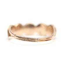 Load image into Gallery viewer, 9k Georgian Half Hoop Coral Ring
