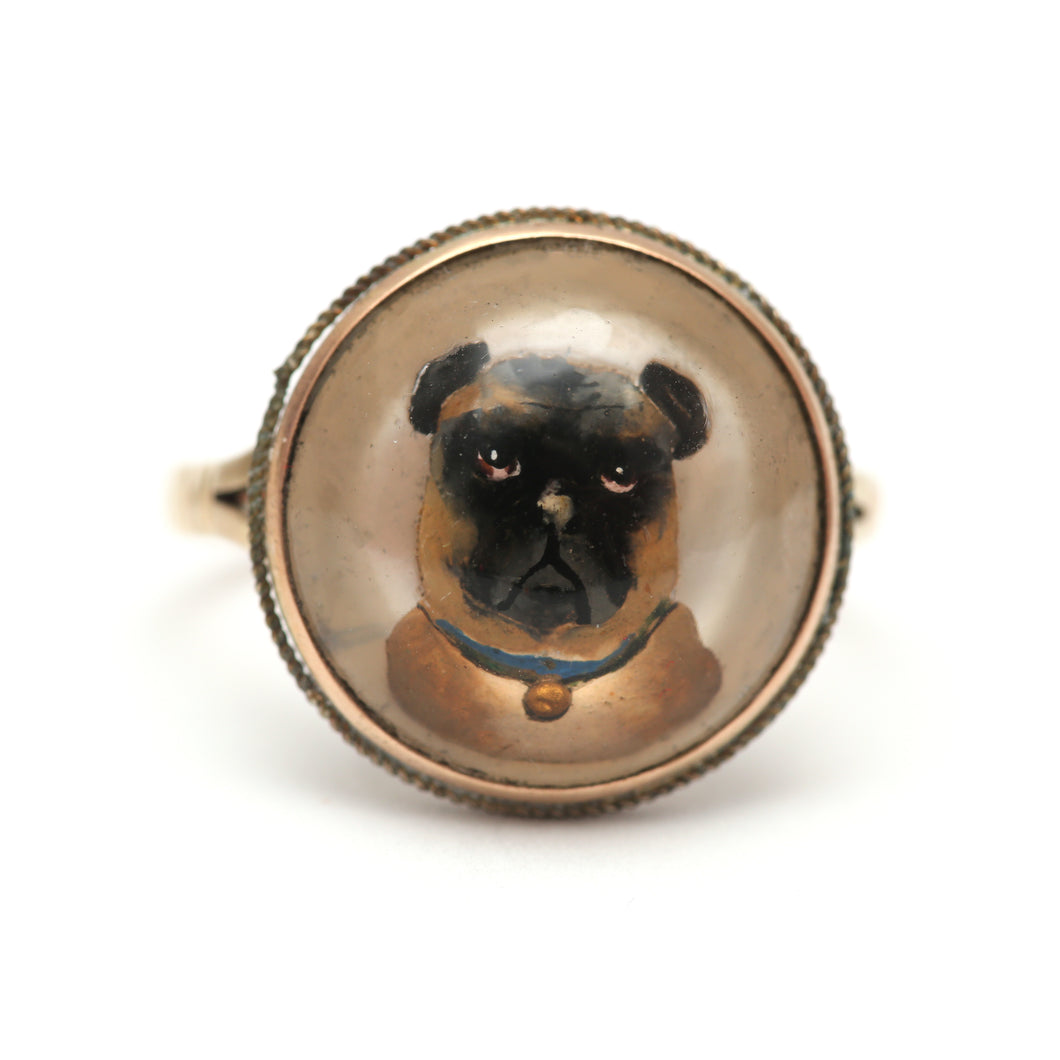 15k Essex Crystal Pug Ring
