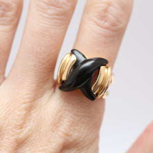 14k Onyx Cocktail Ring