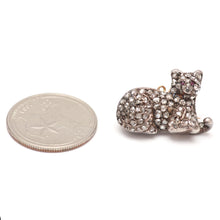 Carica l&#39;immagine nel visualizzatore di Gallery, Large Victorian Rose Cut Diamond Cat
