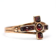 Load image into Gallery viewer, 15k Antique Garnet Ring
