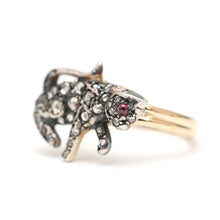 Load image into Gallery viewer, Victorian Rose Cut Diamond Cat Rings
