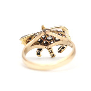 Victorian Rose Cut Diamond Cat Rings