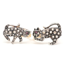 Load image into Gallery viewer, Victorian Rose Cut Diamond Cat Rings
