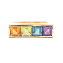 Load image into Gallery viewer, 14k Rainbow Gem Band
