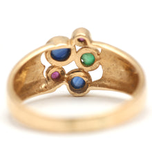 將圖片載入圖庫檢視器 14k Multigem Bubble Ring
