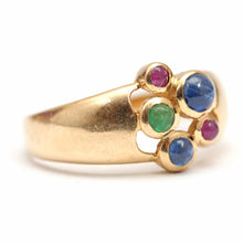 將圖片載入圖庫檢視器 14k Multigem Bubble Ring
