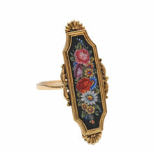 Load image into Gallery viewer, 18k Enamel Wildflower RIng
