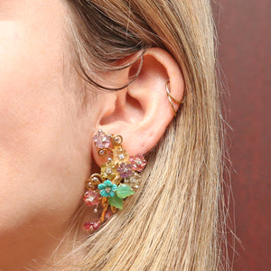 18k Multigem Fairy Queen Earrings