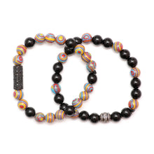 Load image into Gallery viewer, Diamond Spinel Men&#39;s Beaded Graffiti Bracelets
