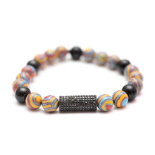 Load image into Gallery viewer, Diamond Spinel Men&#39;s Beaded Graffiti Bracelets
