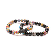 將圖片載入圖庫檢視器 Diamond Spinel Men&#39;s Beaded Graffiti Bracelets
