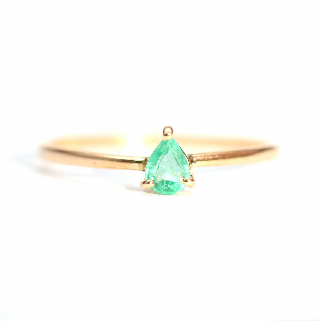 Bitty 14k Emerald Ring