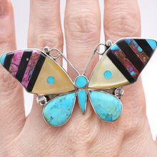 Load image into Gallery viewer, Zuni Butterfly Ring
