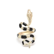 將圖片載入圖庫檢視器 14k Enamel Snake Ring
